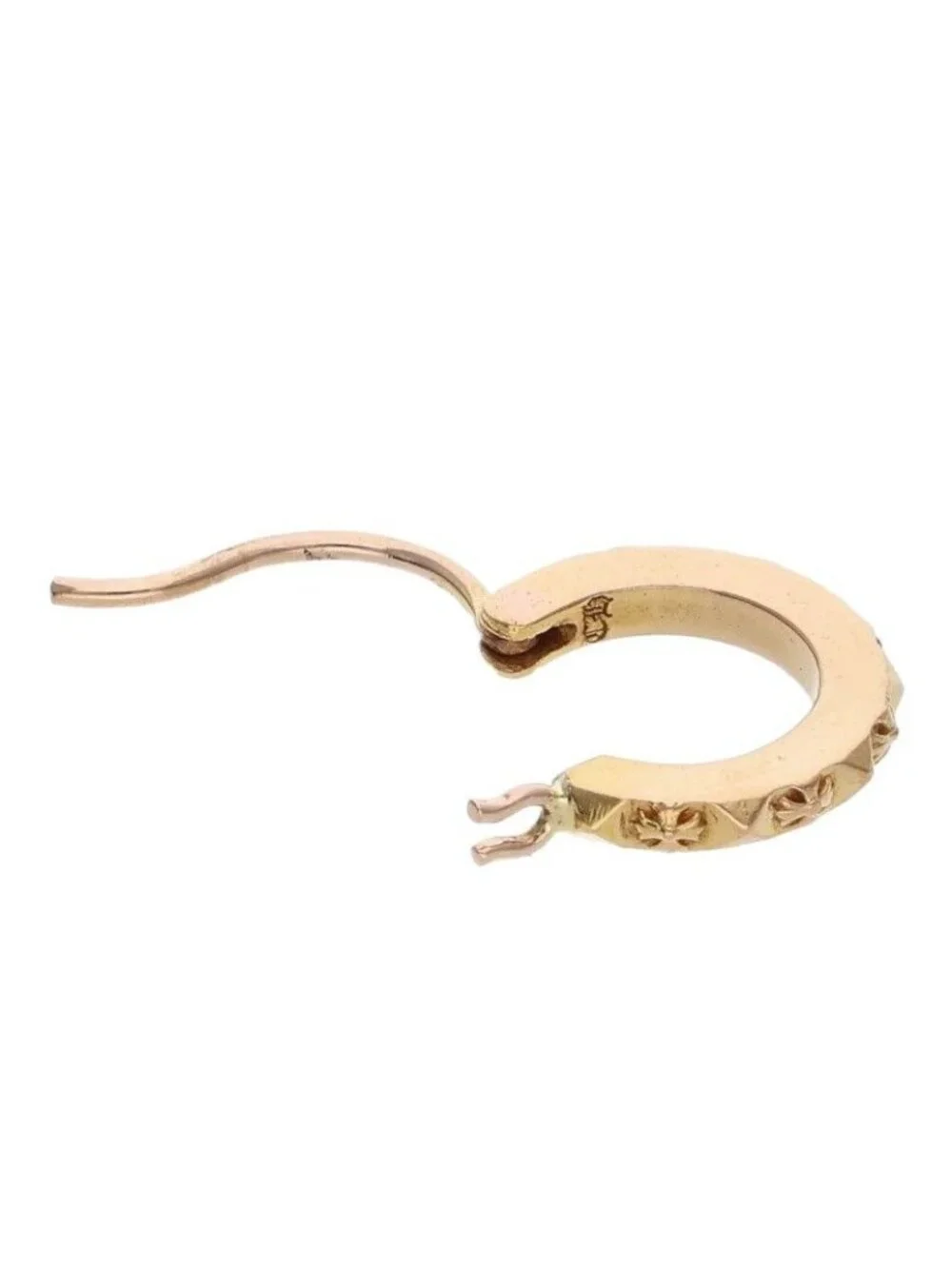 Chrome Hearts 22k Tfp Goldop Gold Earrings